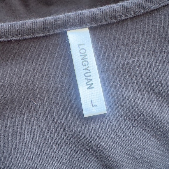 Longyuan women's long sleeve knit swing dress with pockets - Picture 3 of 5